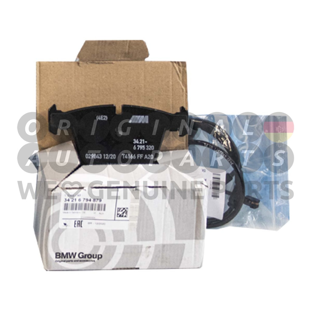 Original BMW Bremsbeläge und Sensor Hinterachse X5 M F85 X6 M F86 34216794879 34356792571