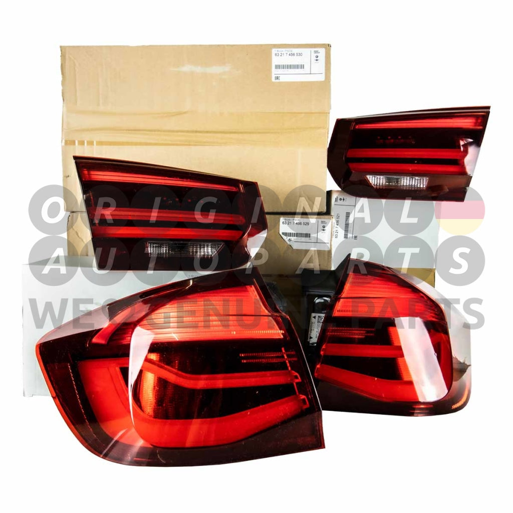 Original BMW LED Shadow Line LCI Blackline Rückleuchten Set 3er F30 M3 F80