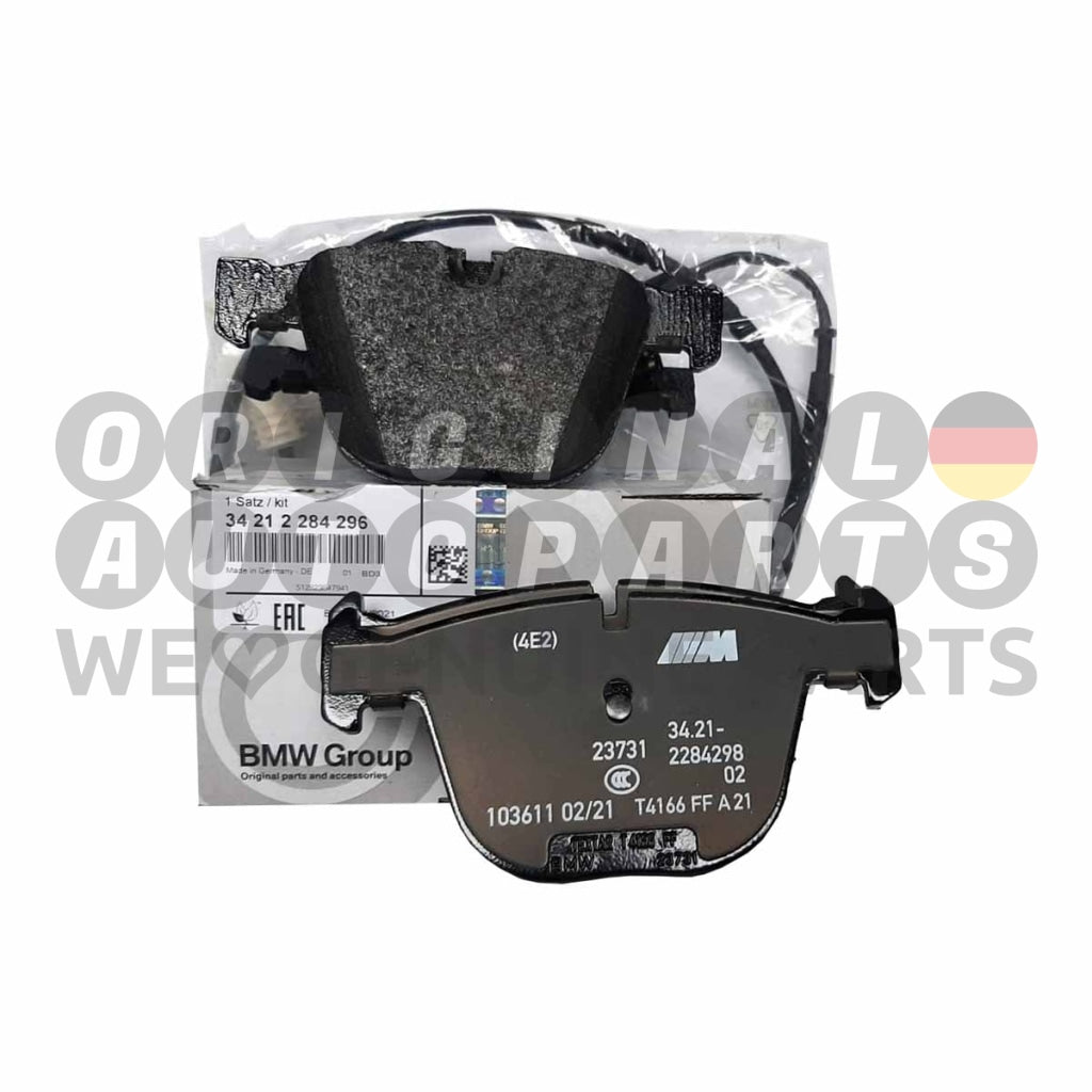 Original BMW Bremsscheiben + Bremsbeläge + Sensor HA hinten M3 E90 E92 E93 34212284296 34356789445